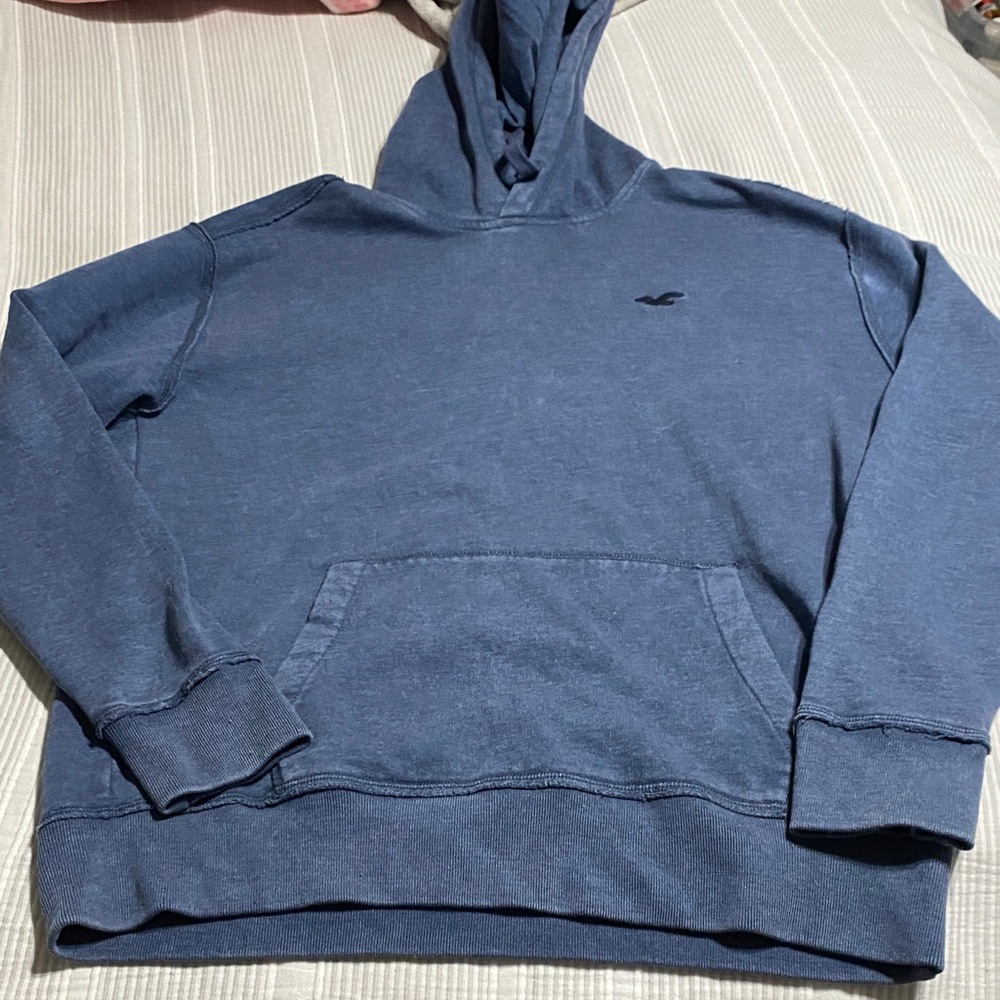 Hollister Navy Blue Hoodie for Men